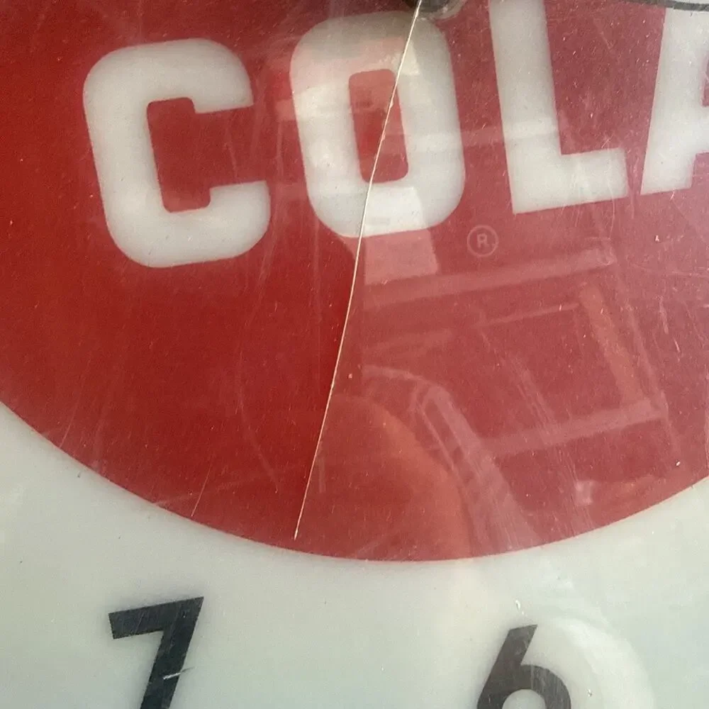 Vintage Double Cola Old Store Advertising Kitchen Diner Clock Made in U.S.A.